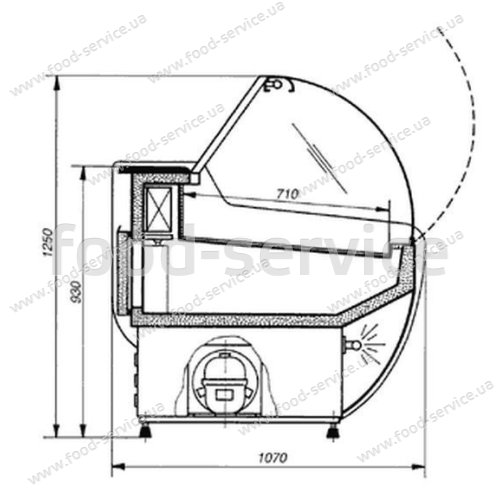 Холодильная витрина NEVADA 20 Cold W-20 SGSP